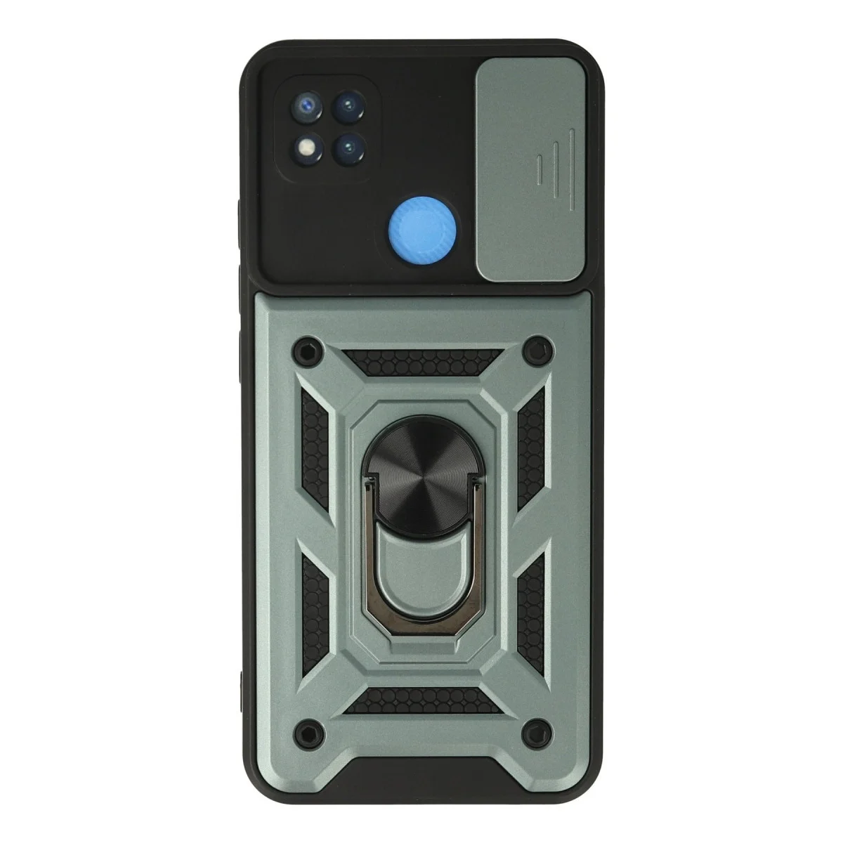 Xiaomi Redmi 9c Kılıf Pars Lens Yüzüklü Silikon - Yeşil Xiaomi Redmi 9c Kılıf Pars Lens Yüzüklü Silikon - Yeşil