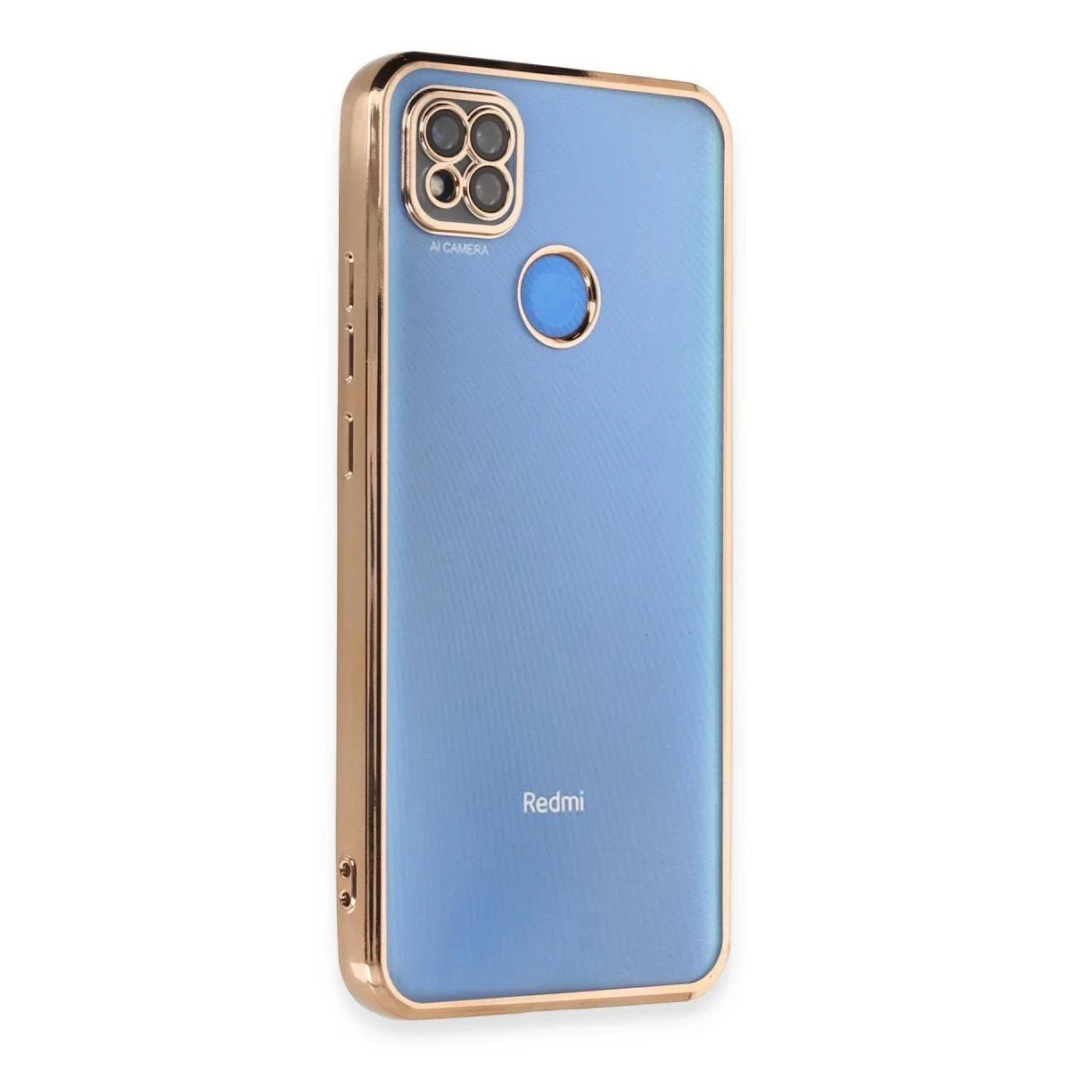Xiaomi Redmi 9C Kılıf Razer Lensli Silikon - Gold Xiaomi Redmi 9C Kılıf Razer Lensli Silikon - Gold