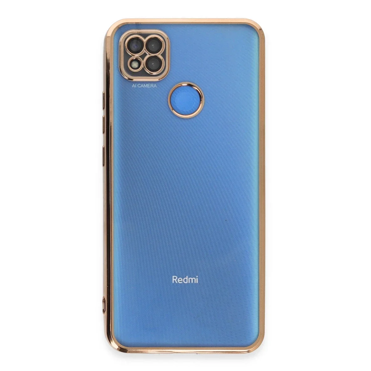 Xiaomi Redmi 9C Kılıf Razer Lensli Silikon - Gold Xiaomi Redmi 9C Kılıf Razer Lensli Silikon - Gold