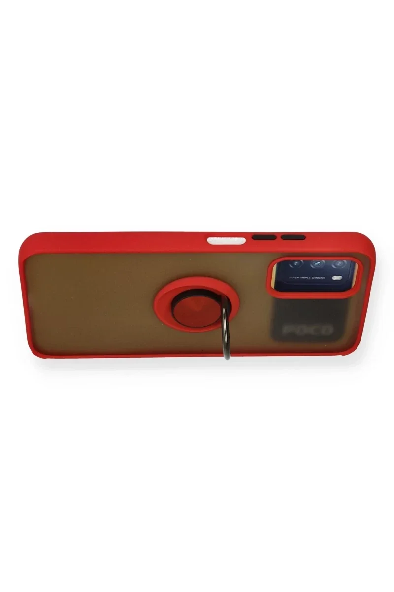 Xiaomi Redmi 9T Kılıf Montreal Yüzüklü Silikon Kapak - Kırmızı Fiyatı, Yorumları ve Özellikleri
