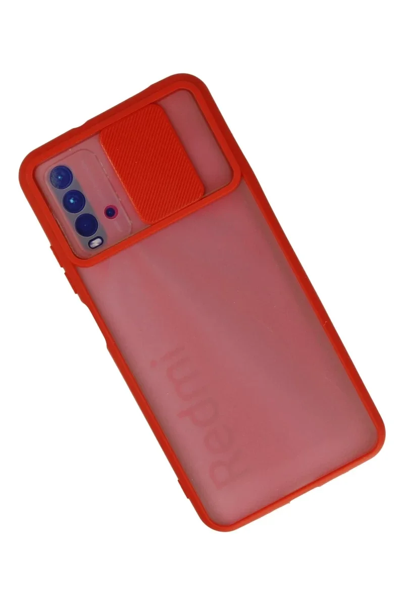 Xiaomi Redmi 9T Kılıf Palm Buzlu Kamera Sürgülü Silikon - Kırmızı Fiyatı, Yorumları ve Özellikleri
