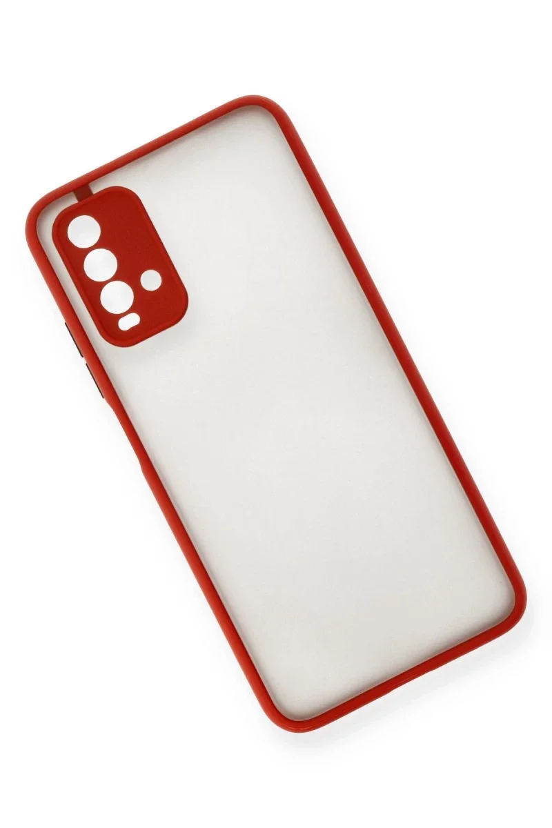 Xiaomi Redmi 9T Kılıf Montreal Silikon Kapak - Kırmızı Xiaomi Redmi 9T Kılıf Montreal Silikon Kapak - Kırmızı