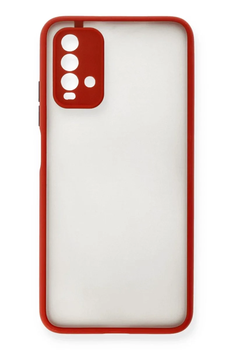 Xiaomi Redmi 9T Kılıf Montreal Silikon Kapak - Kırmızı Xiaomi Redmi 9T Kılıf Montreal Silikon Kapak - Kırmızı