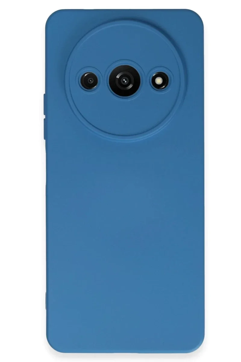 Xiaomi Redmi A3 4G Kılıf Nano içi Kadife Silikon - Mavi