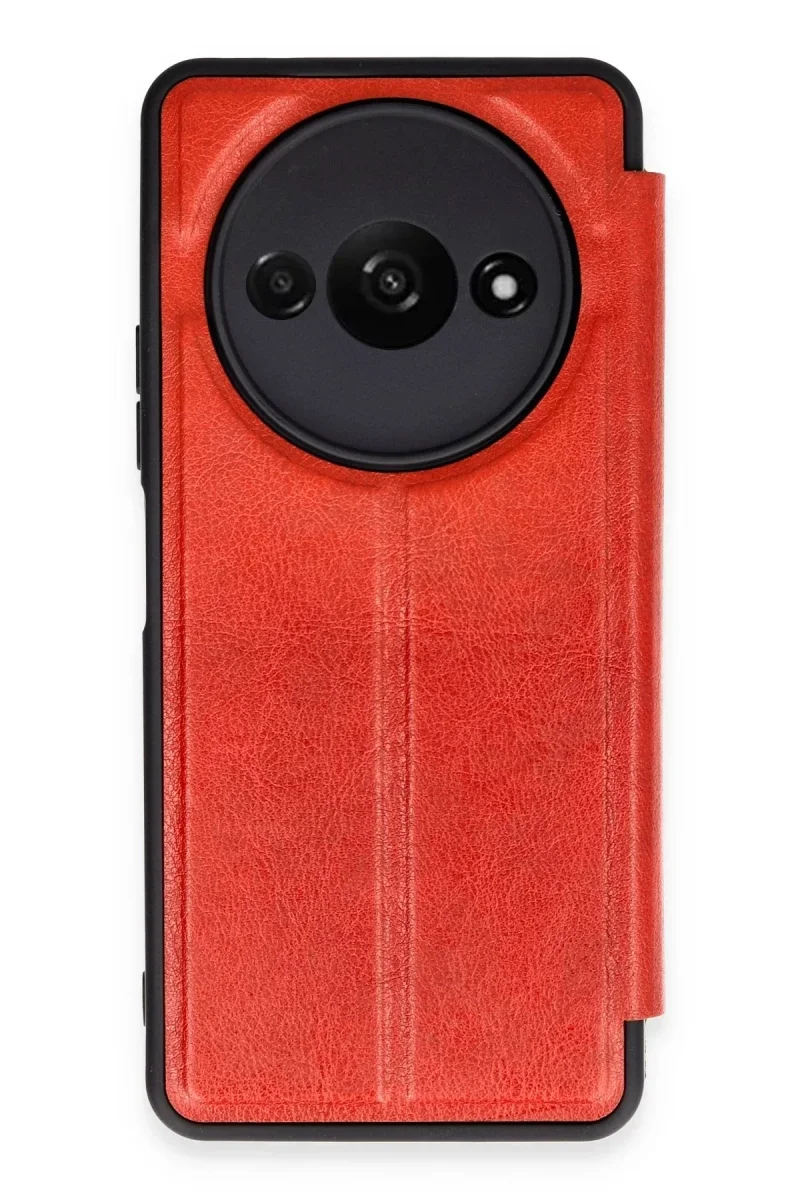Xiaomi Redmi A3 4G Kılıf Flip Cover - Kırmızı Xiaomi Redmi A3 4G Kılıf Flip Cover - Kırmızı