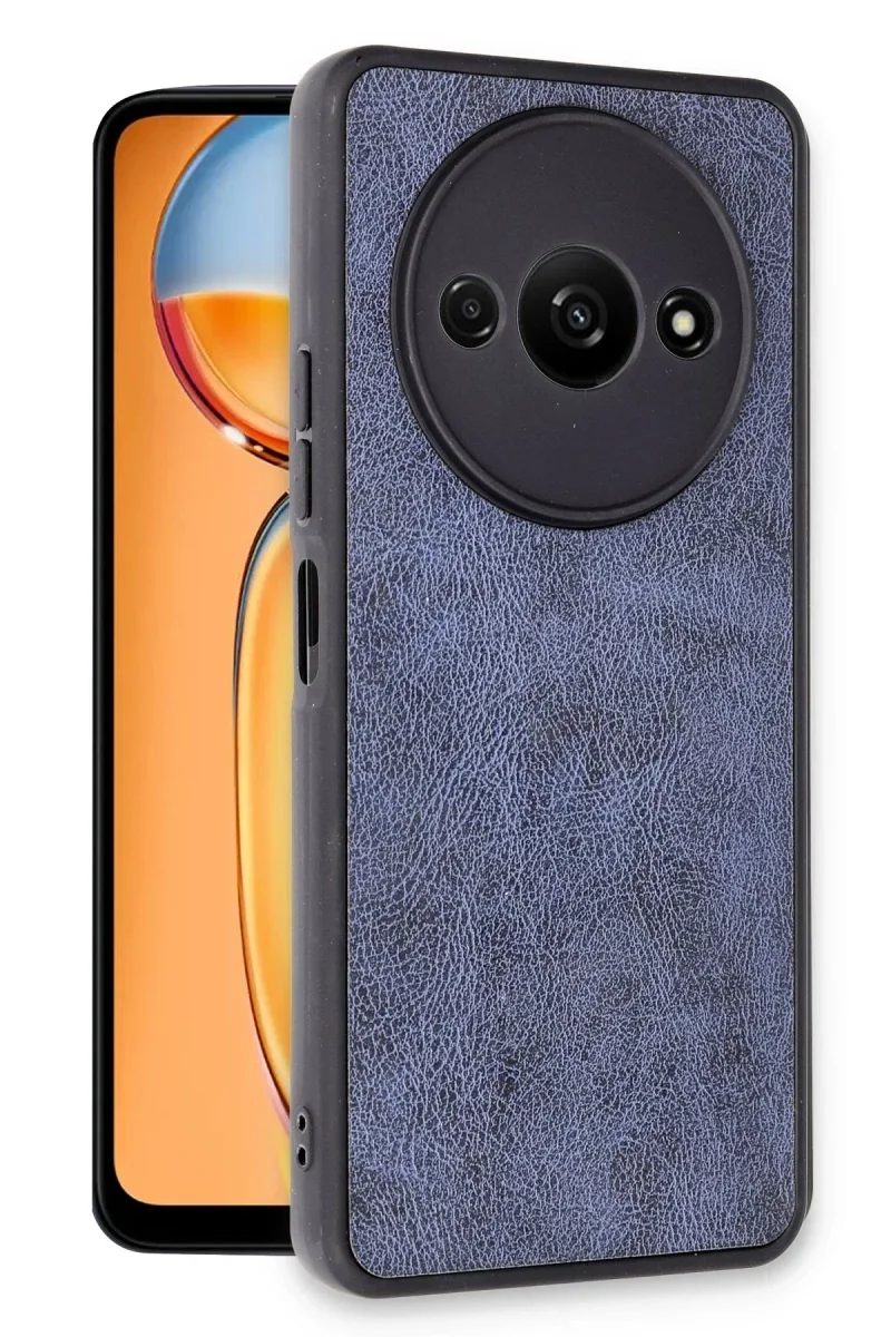 Xiaomi Redmi A3 4G Kılıf Aras Deri Kapak - Lacivert