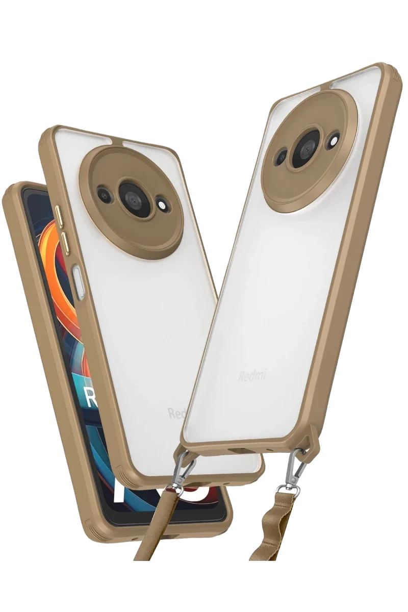 Xiaomi Redmi A3 4G Kılıf Penta Silikon Kılıf - Çöl Titanyum