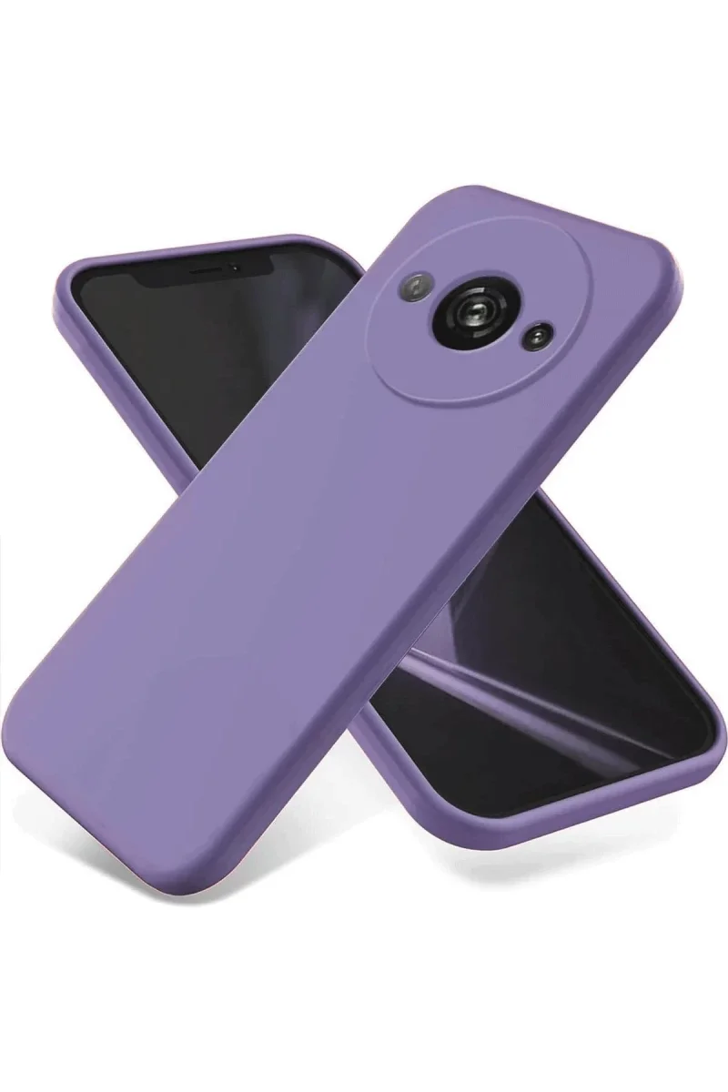 Xiaomi Redmi A3 4G Kılıf First Silikon - Lila Xiaomi Redmi A3 4G Kılıf First Silikon - Lila