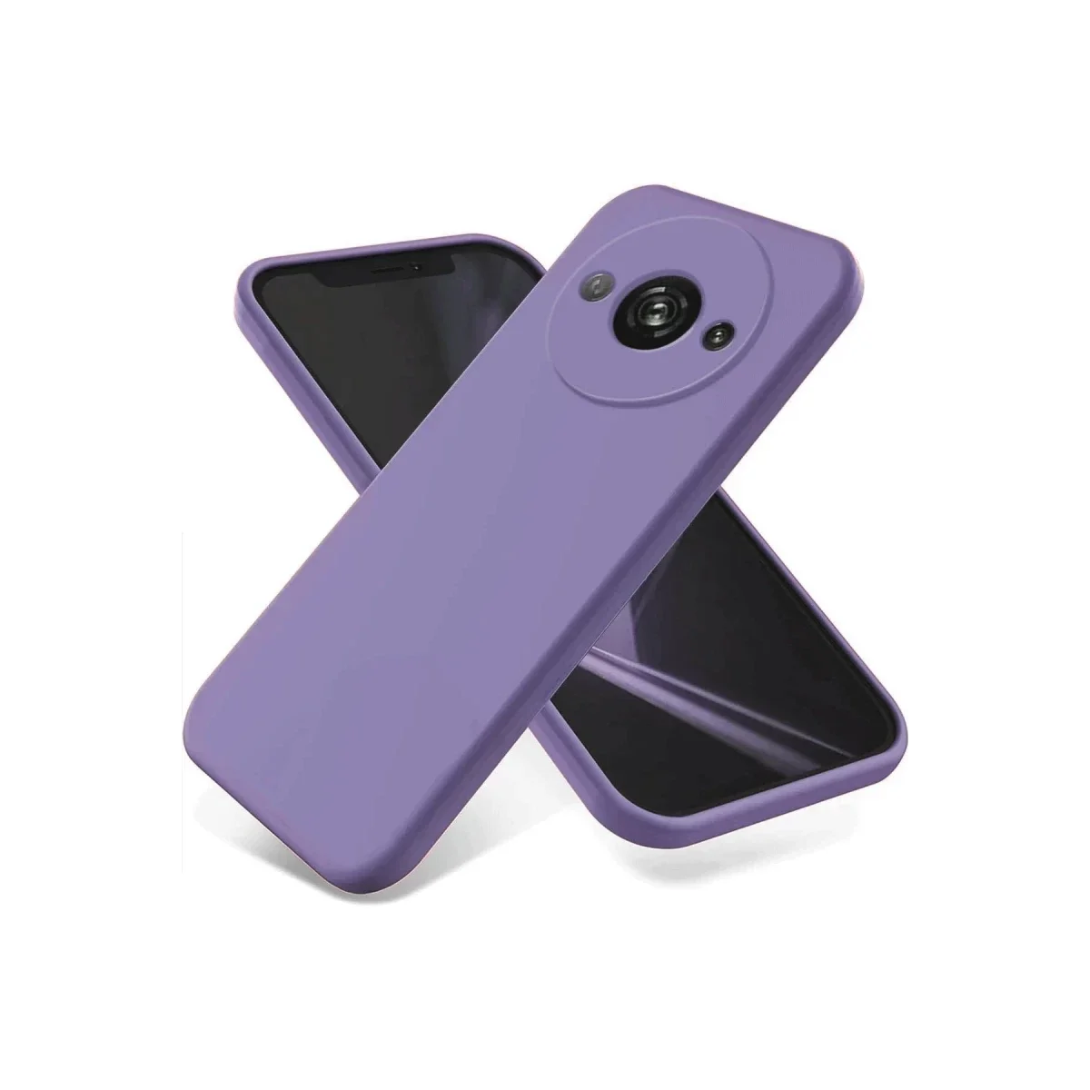 Xiaomi Redmi A3 4G Kılıf First Silikon - Lila Xiaomi Redmi A3 4G Kılıf First Silikon - Lila