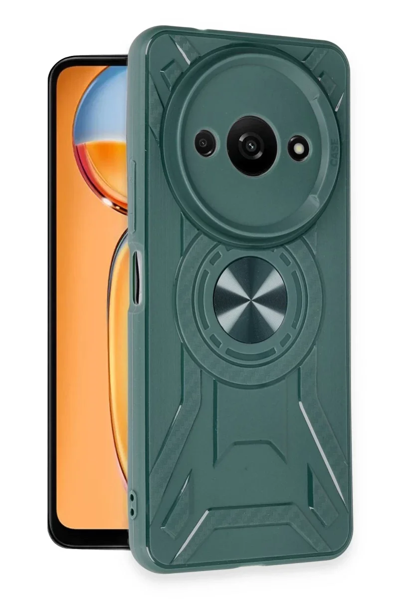 Xiaomi Redmi A3 4G Kılıf Lincoln Silikon - Koyu Yeşil Xiaomi Redmi A3 4G Kılıf Lincoln Silikon - Koyu Yeşil
