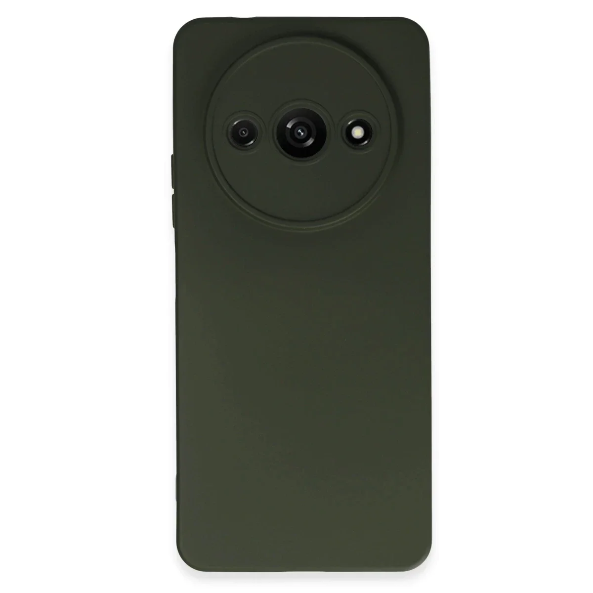 Xiaomi Redmi A3 4G Kılıf Nano içi Kadife Silikon - Koyu Yeşil Xiaomi Redmi A3 4G Kılıf Nano içi Kadife Silikon - Koyu Yeşil