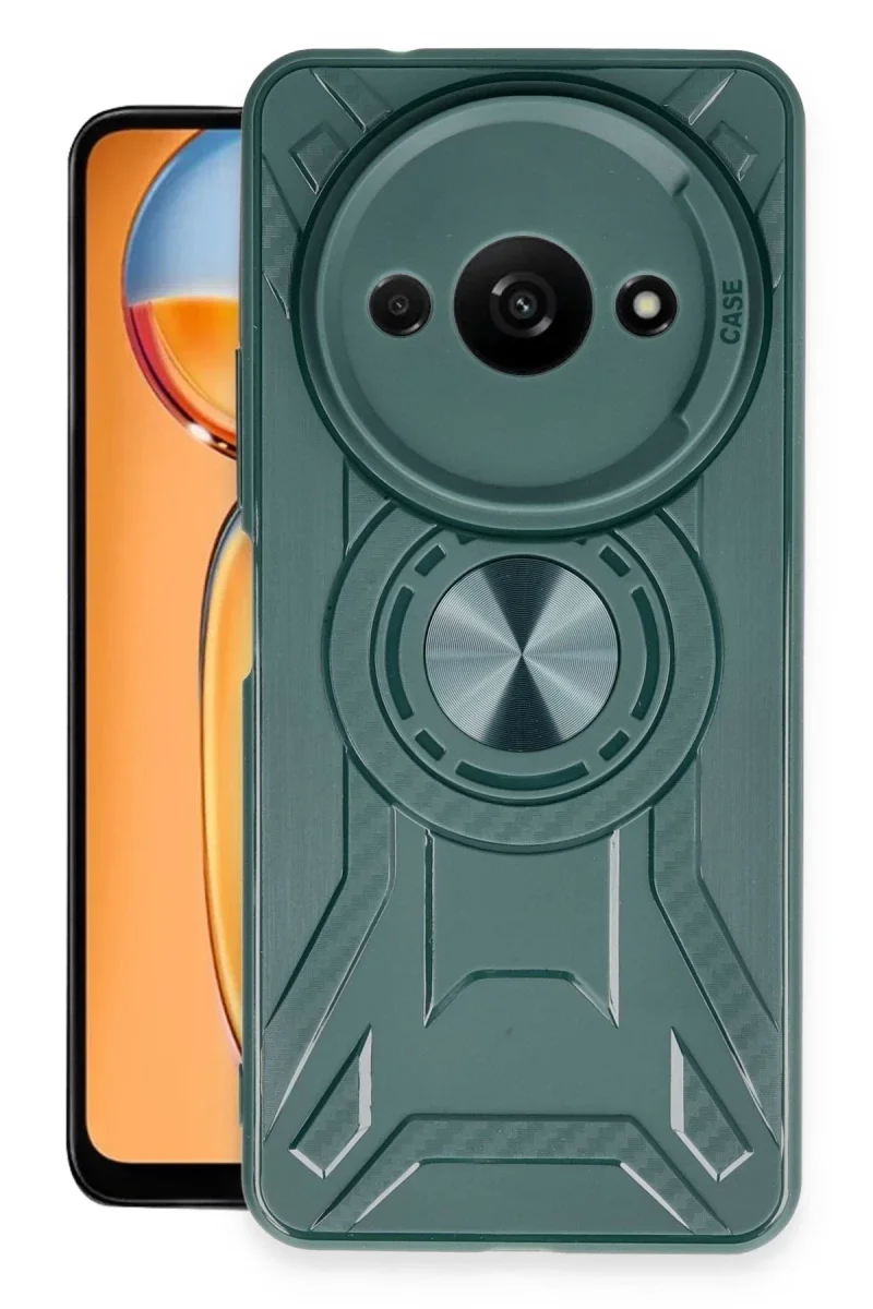 Xiaomi Redmi A3 4G Kılıf Lincoln Silikon - Koyu Yeşil Xiaomi Redmi A3 4G Kılıf Lincoln Silikon - Koyu Yeşil