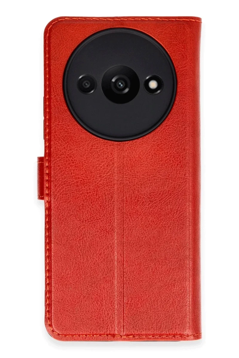 Xiaomi Redmi A3 4G Kılıf Trend S Plus Kapaklı Kılıf - Kırmızı Xiaomi Redmi A3 4G Kılıf Trend S Plus Kapaklı Kılıf - Kırmızı