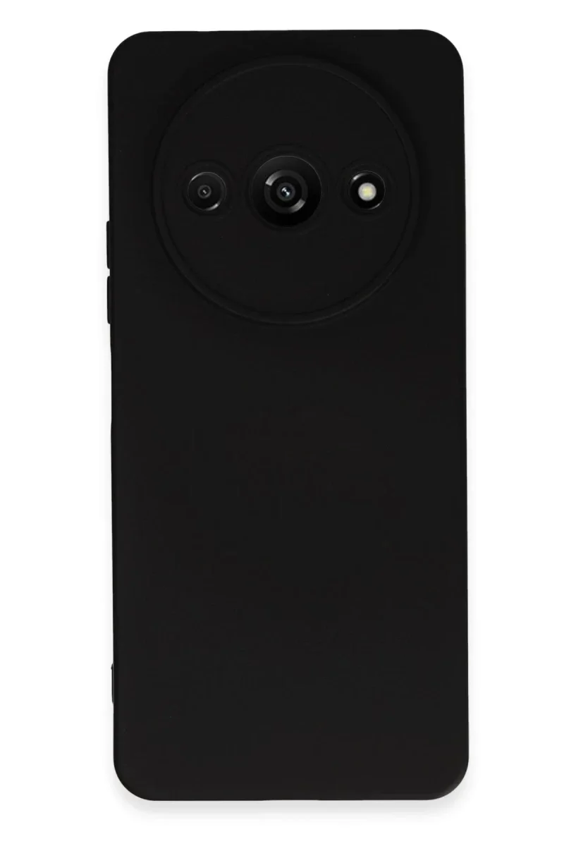 Xiaomi Redmi A3 4G Kılıf Nano içi Kadife Silikon - Siyah