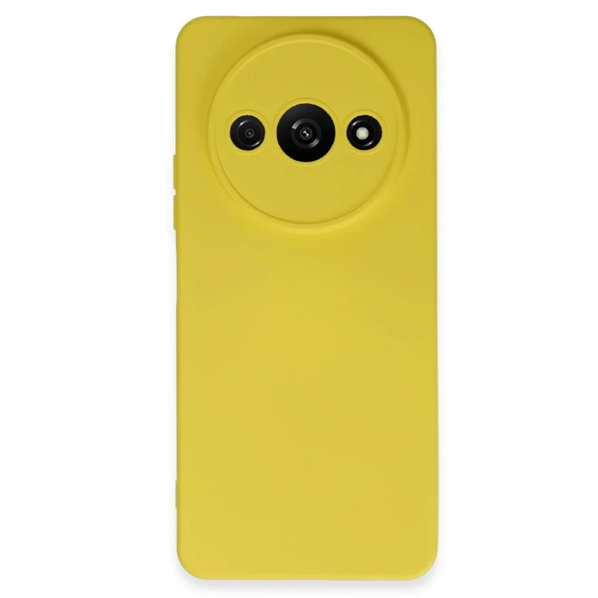 Xiaomi Redmi A3 4G Kılıf Nano içi Kadife Silikon - Sarı Xiaomi Redmi A3 4G Kılıf Nano içi Kadife Silikon - Sarı