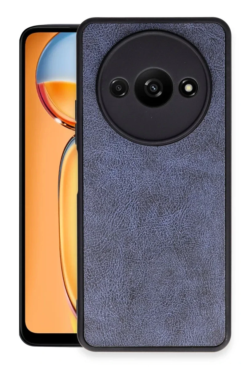 Xiaomi Redmi A3 4G Kılıf Aras Deri Kapak - Lacivert