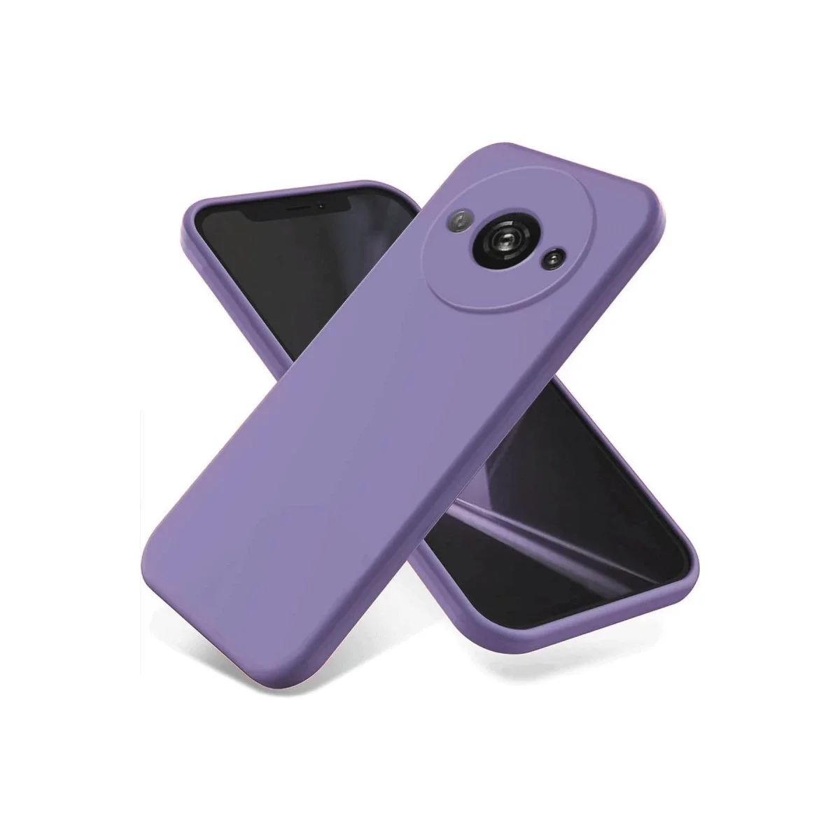 Xiaomi Redmi A3 4G Kılıf First Silikon - Lila Xiaomi Redmi A3 4G Kılıf First Silikon - Lila