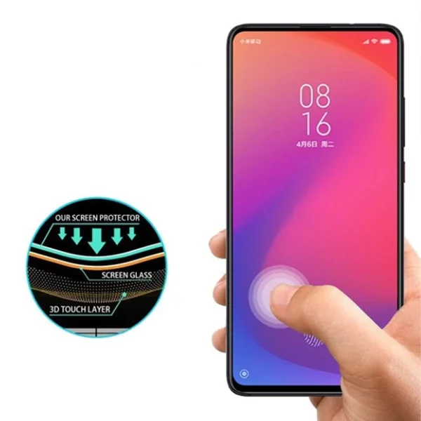 Xiaomi Redmi K20-K20 Pro-Mi 9T 5D Full Kaplama Kırılmaz Cam Ekran Koruyucu Magic Glass - 8-9H Sertlikli