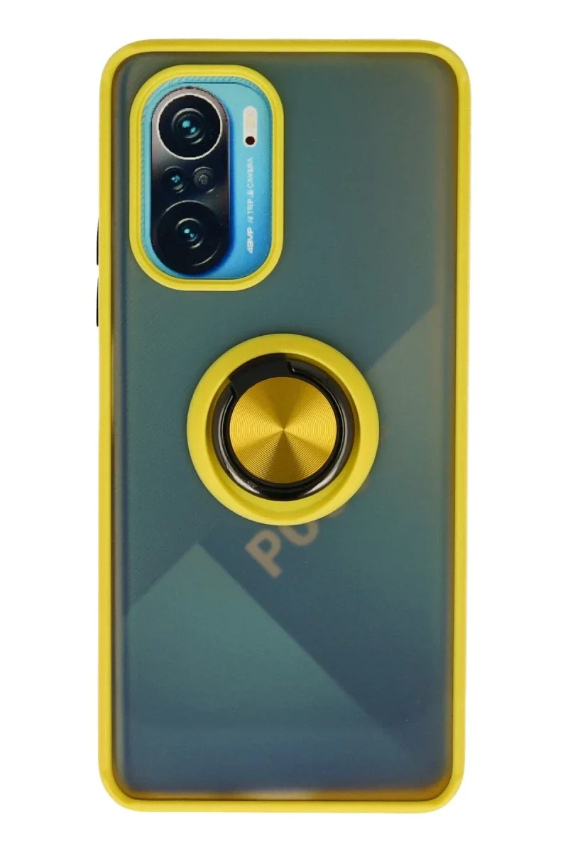 Xiaomi Redmi K40 Kılıf Montreal Yüzüklü Silikon Kapak - Sarı Fiyatı, Yorumları ve Özellikleri