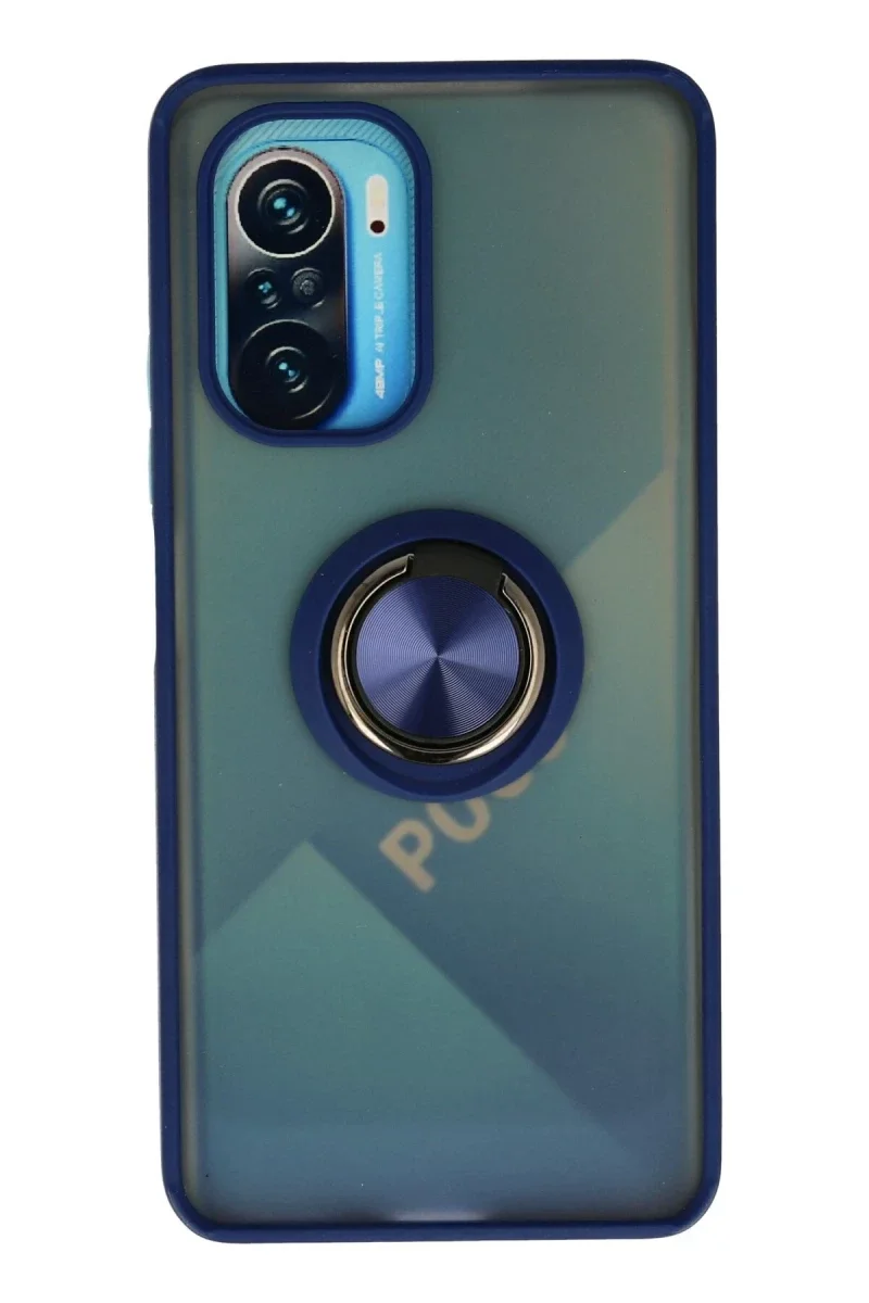 Xiaomi Redmi K40 Kılıf Montreal Yüzüklü Silikon Kapak - Lacivert Fiyatı, Yorumları ve Özellikleri