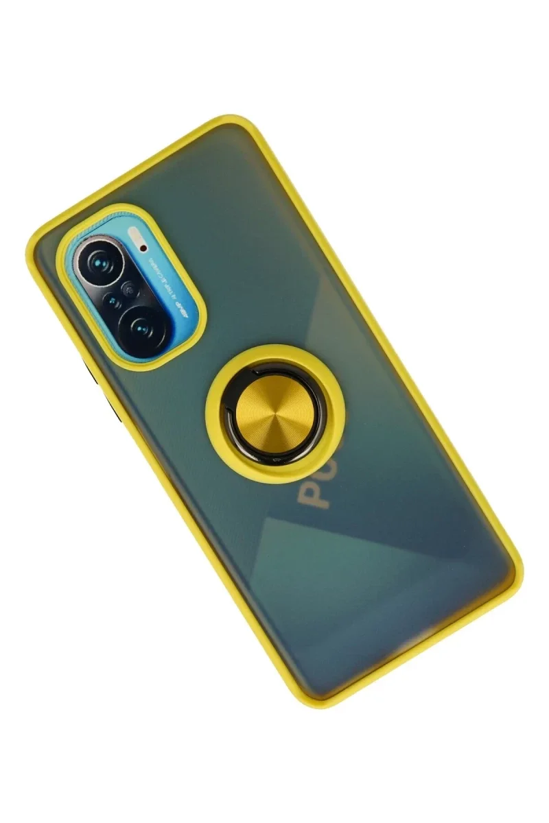 Xiaomi Redmi K40 Kılıf Montreal Yüzüklü Silikon Kapak - Sarı Fiyatı, Yorumları ve Özellikleri