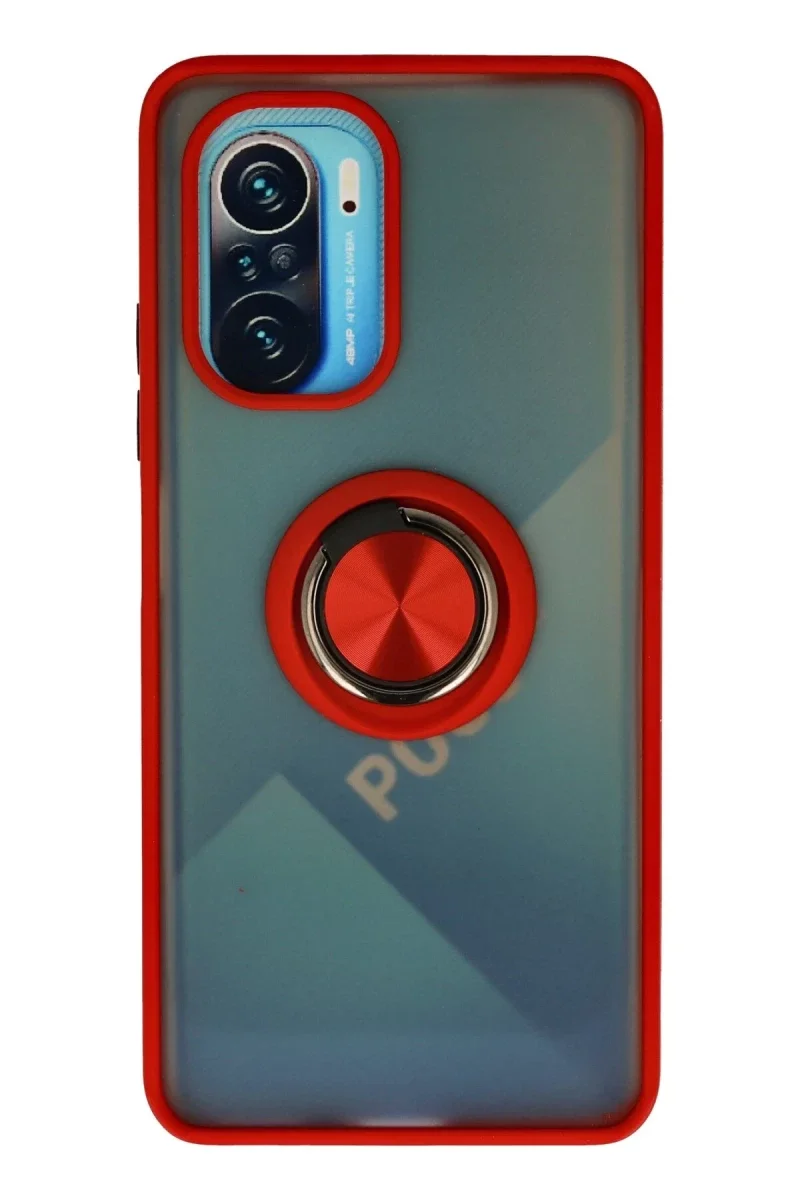 Xiaomi Redmi K40 Kılıf Montreal Yüzüklü Silikon Kapak - Kırmızı Fiyatı, Yorumları ve Özellikleri