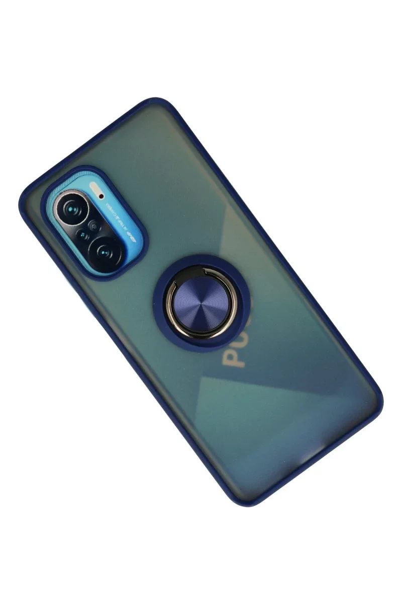 Xiaomi Redmi K40 Kılıf Montreal Yüzüklü Silikon Kapak - Lacivert Fiyatı, Yorumları ve Özellikleri