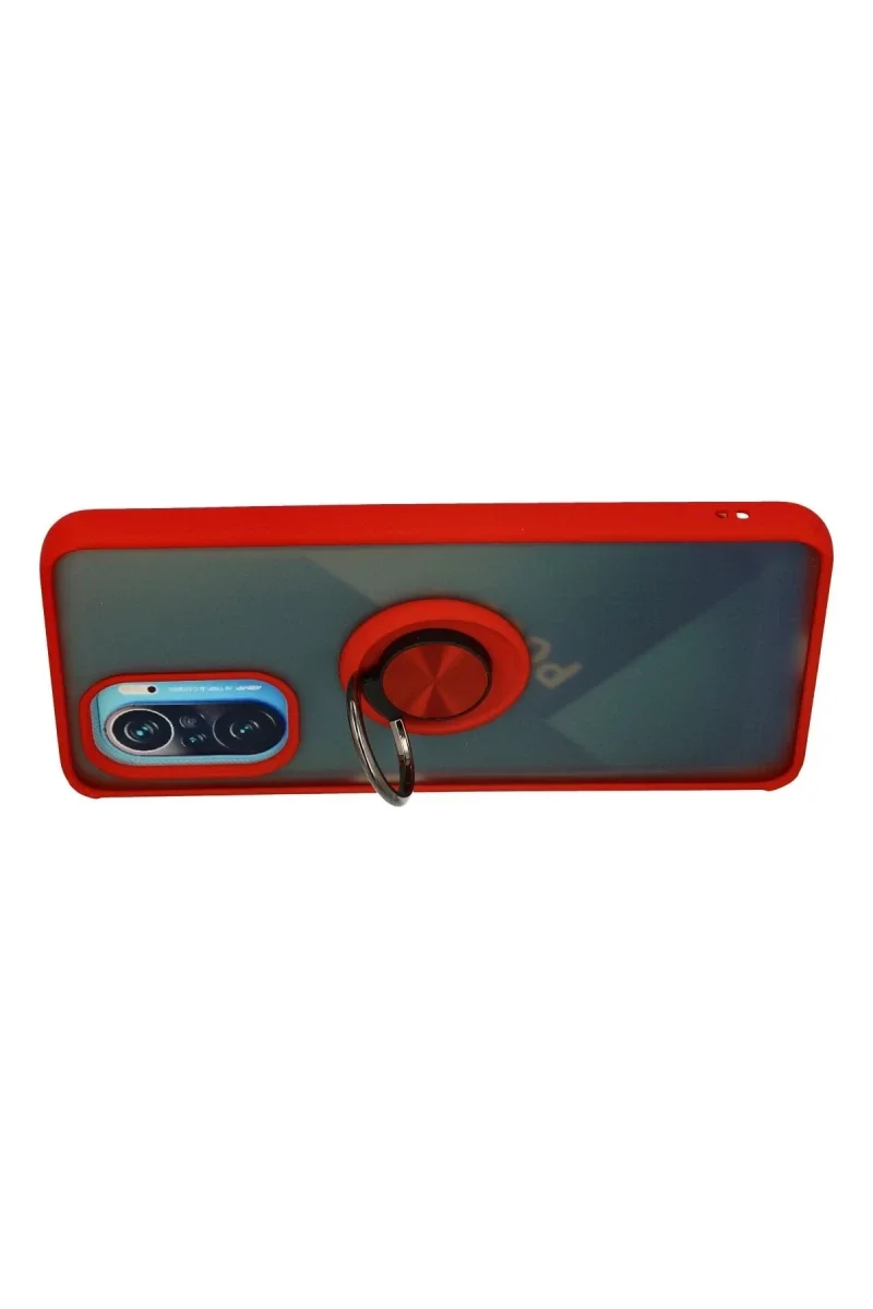Xiaomi Redmi K40 Kılıf Montreal Yüzüklü Silikon Kapak - Kırmızı Fiyatı, Yorumları ve Özellikleri