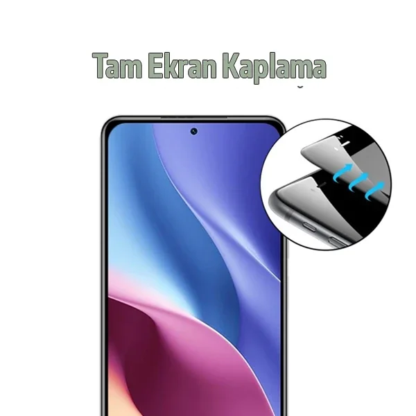 Xiaomi Redmi K40/K40 Pro  Full Glue Tam Kaplama Ekran Koruyucu-1852