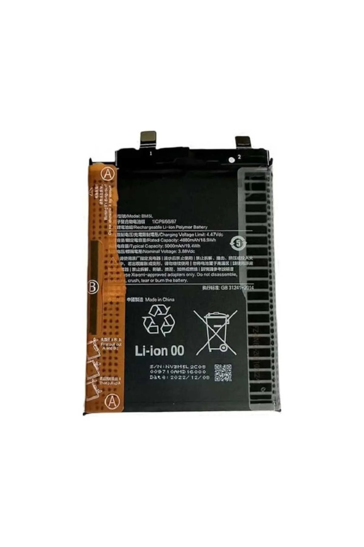 Xiaomi Redmi K60 Pil Batarya Bm5l 5000 Mah