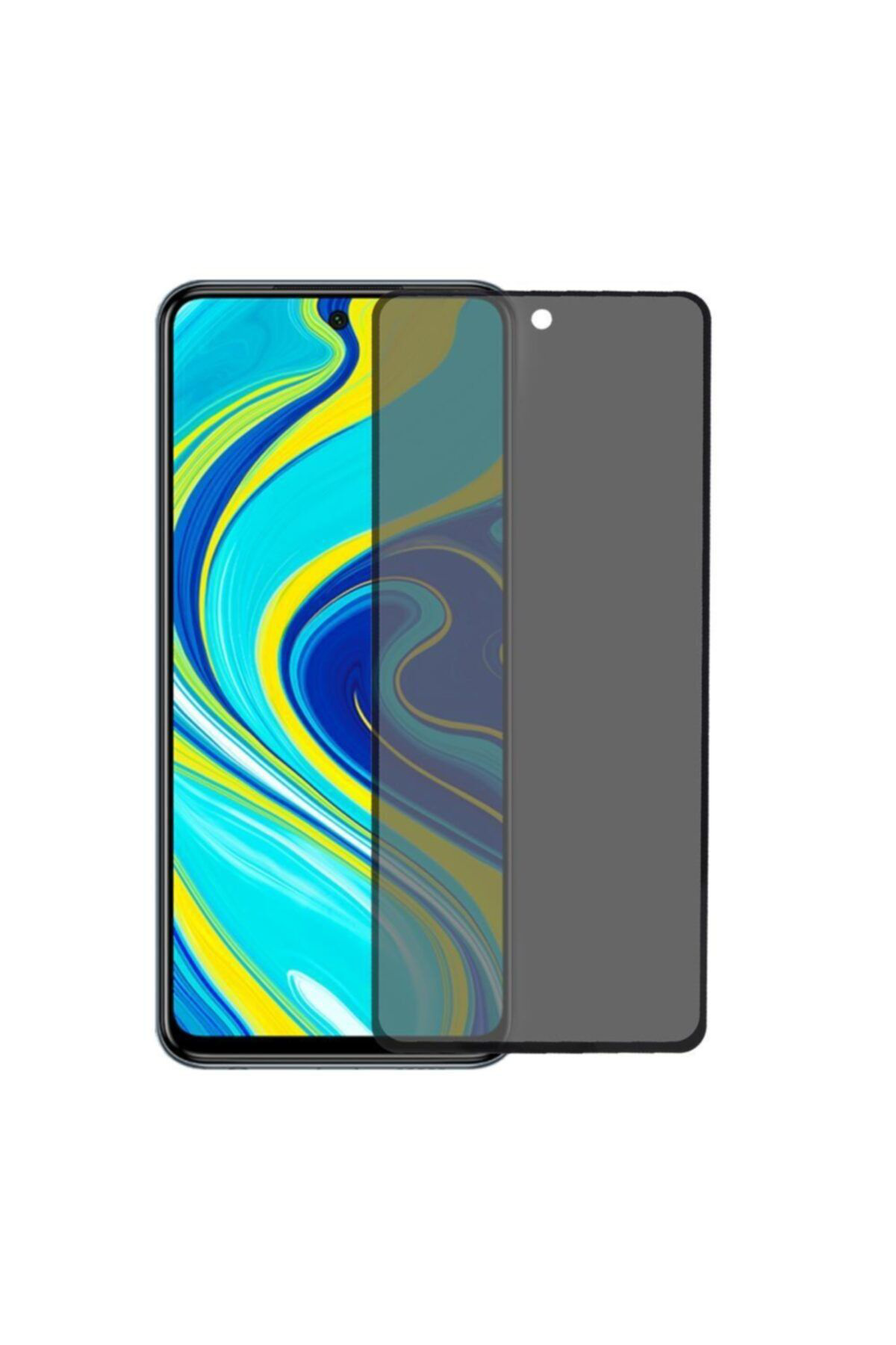 Xiaomi Redmi Note 9s Siyah Gizlilik Filtreli Privacy Hayalet Ekra