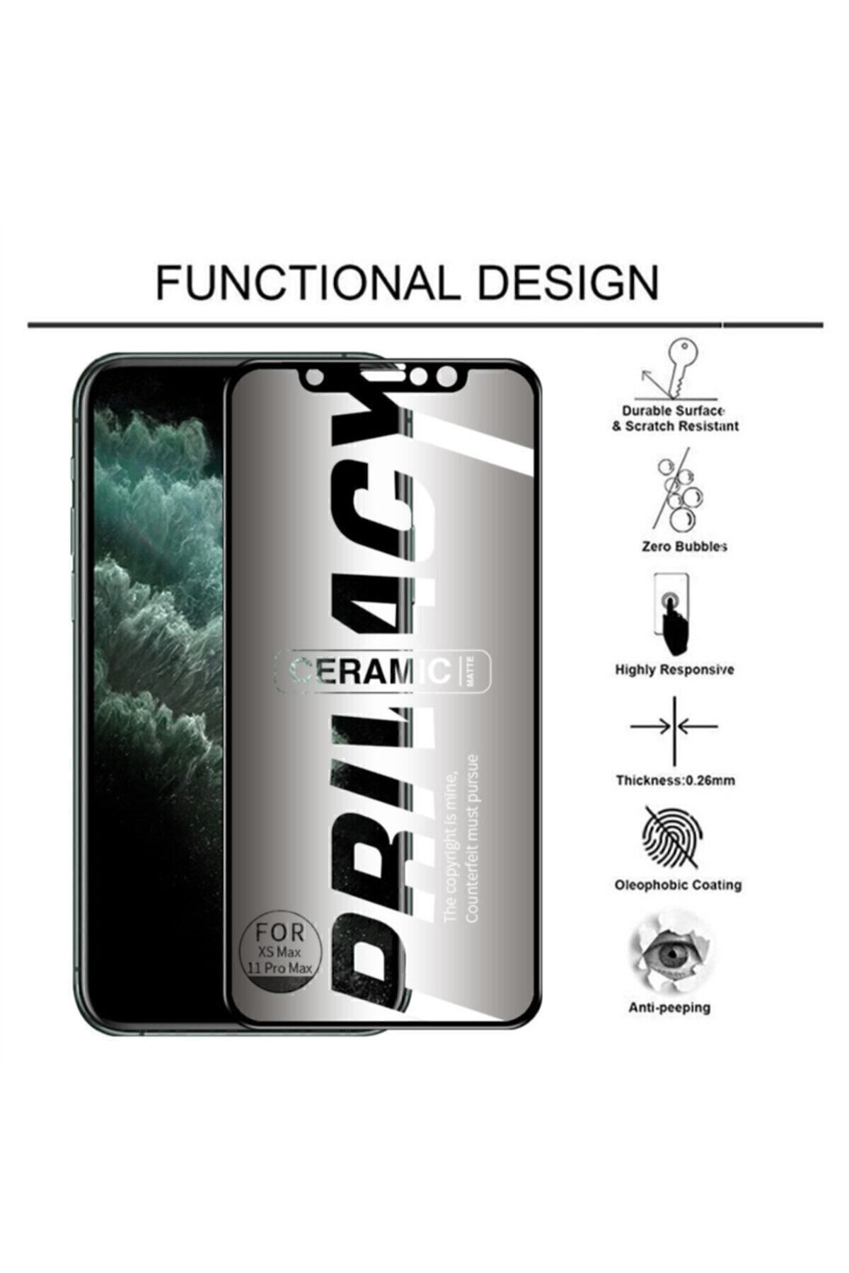 Xiaomi Redmi Note 8 Pro Gizlilik Filtreli Privacy Mat Seramik Hay