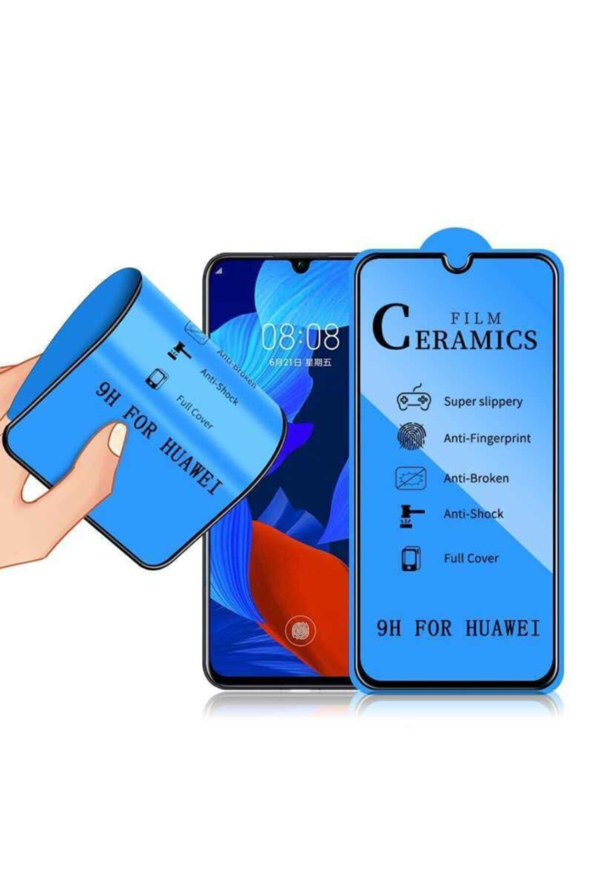 Xiaomi Redmi Note 9 Pro Uyumlu Siyah Seramik Nano Ekran Koruyucu 