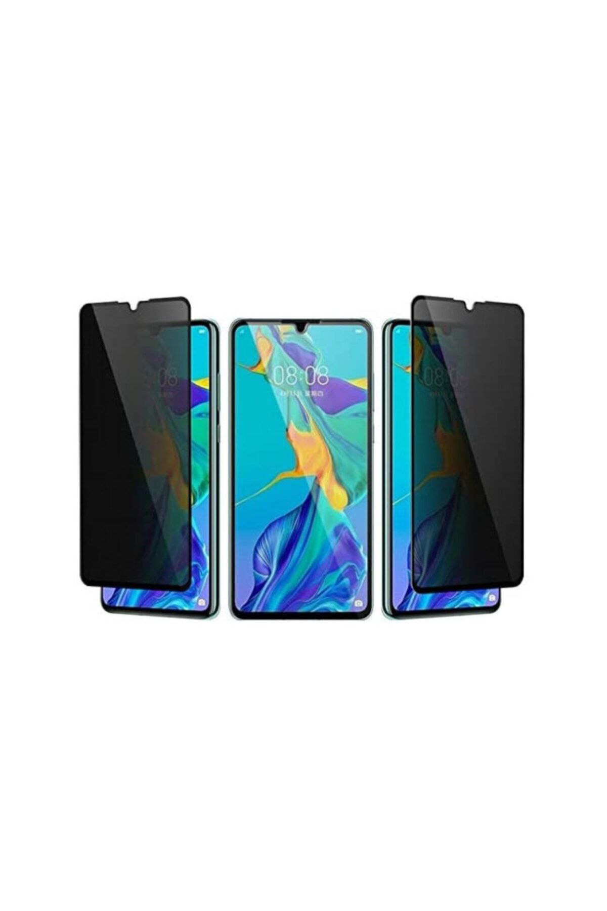 Xiaomi Redmi Note 8 Siyah Gizlilik Filtreli Privacy Pro Hayalet Y