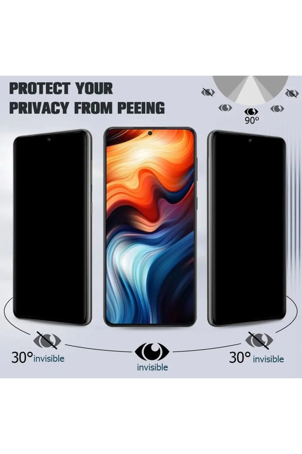 Xiaomi Redmi Note 11 Pro Mat Hayalet Privacy Kırılmaz Cam Seramik