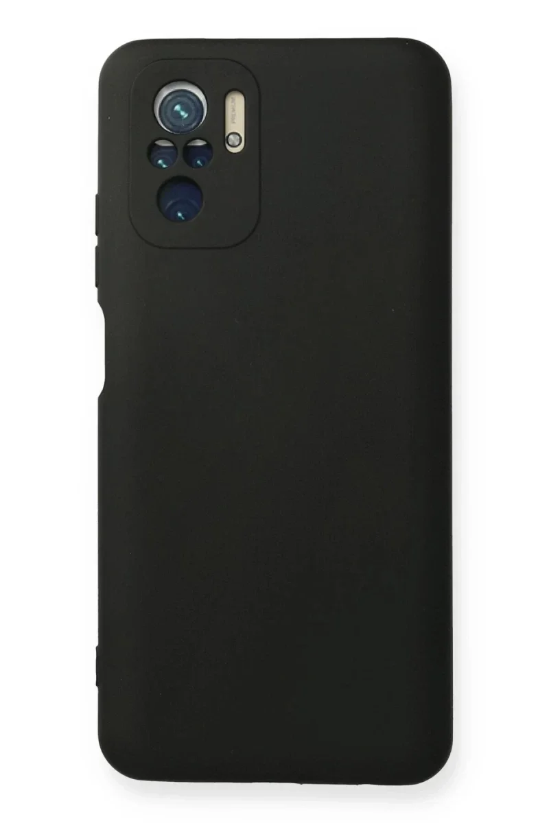 Xiaomi Redmi Note 10 Kılıf Nano içi Kadife Silikon - Siyah Xiaomi Redmi Note 10 Kılıf Nano içi Kadife Silikon - Siyah