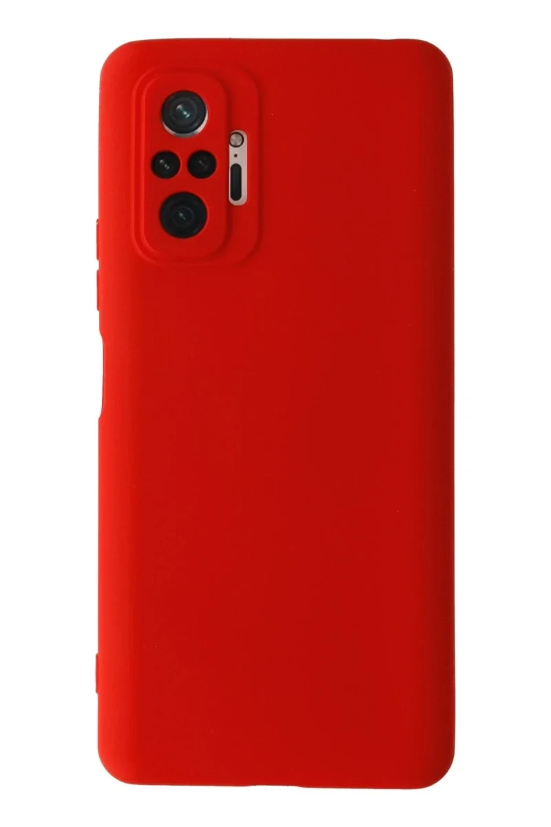 Xiaomi Redmi Note 10 Pro Kılıf Nano içi Kadife Silikon - Kırmızı Xiaomi Redmi Note 10 Pro Kılıf Nano içi Kadife Silikon - Kırmızı