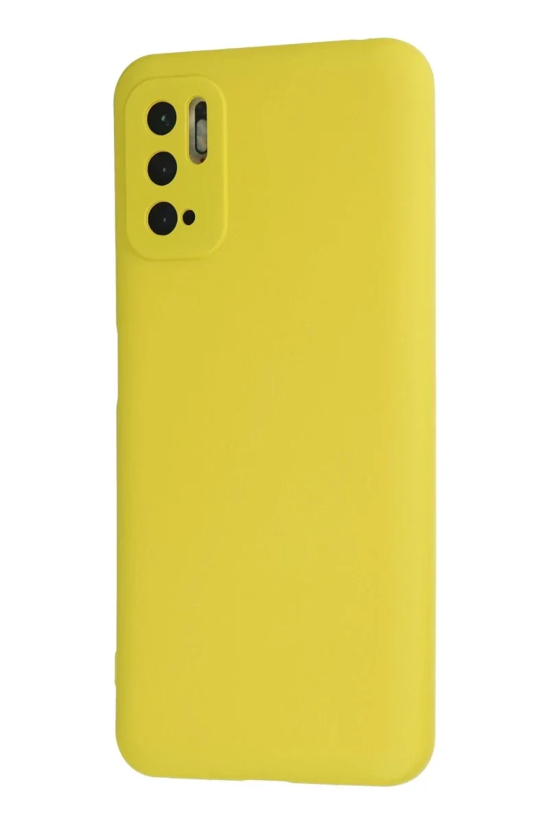 Xiaomi Redmi Note 10 5G Kılıf Nano içi Kadife Silikon - Sarı Xiaomi Redmi Note 10 5G Kılıf Nano içi Kadife Silikon - Sarı