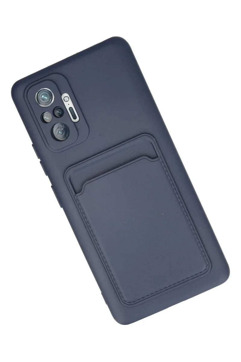 Xiaomi Redmi Note 10 Pro Kılıf Kelvin Kartvizitli Silikon - Lacivert Xiaomi Redmi Note 10 Pro Kılıf Kelvin Kartvizitli Silikon - Lacivert