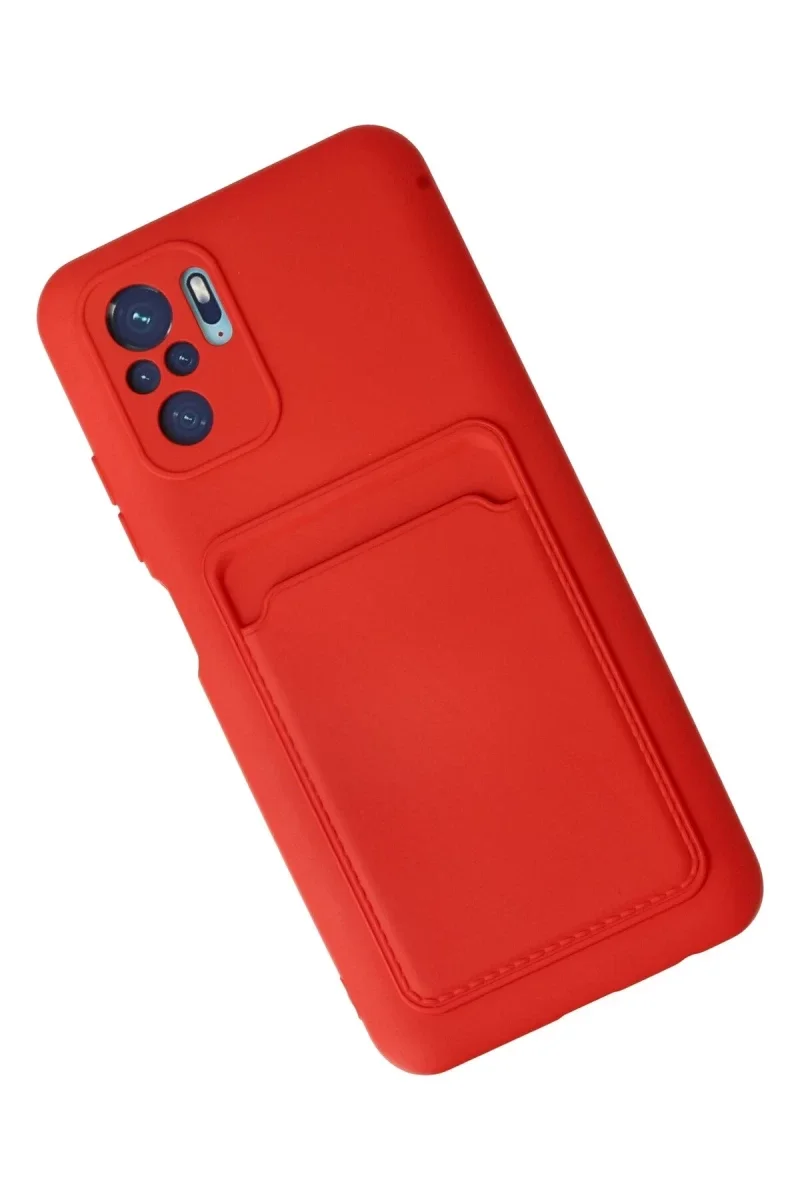Xiaomi Redmi Note 10S Kılıf Kelvin Kartvizitli Silikon - Kırmızı Fiyatı, Yorumları ve Özellikleri