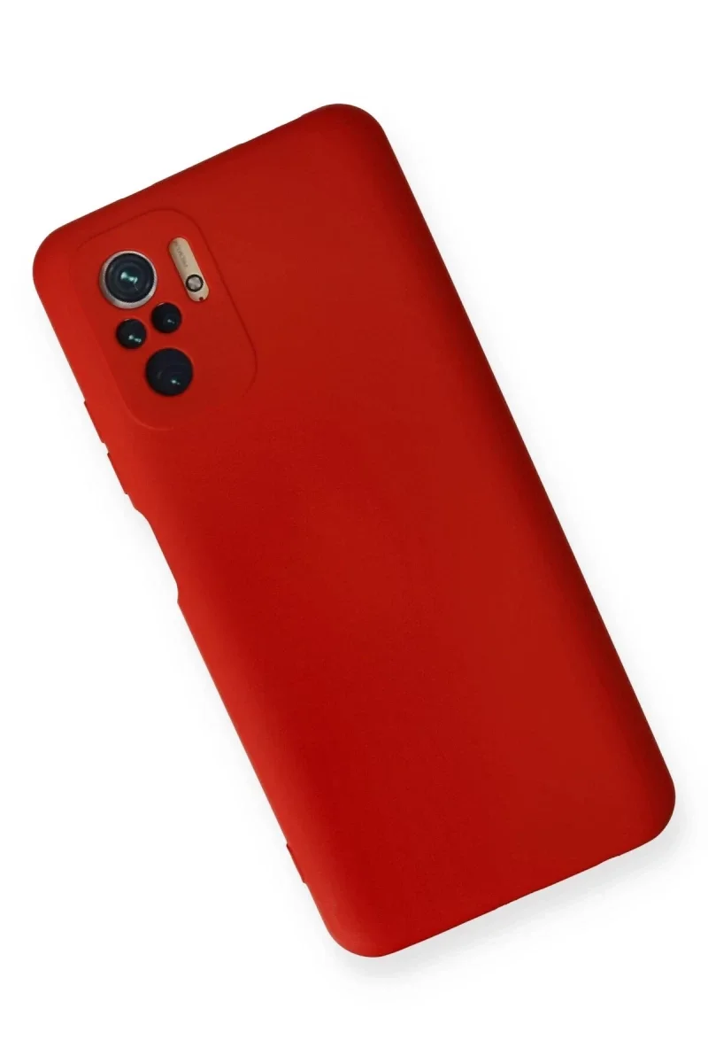 Xiaomi Redmi Note 10 Kılıf Nano içi Kadife Silikon - Kırmızı Xiaomi Redmi Note 10 Kılıf Nano içi Kadife Silikon - Kırmızı