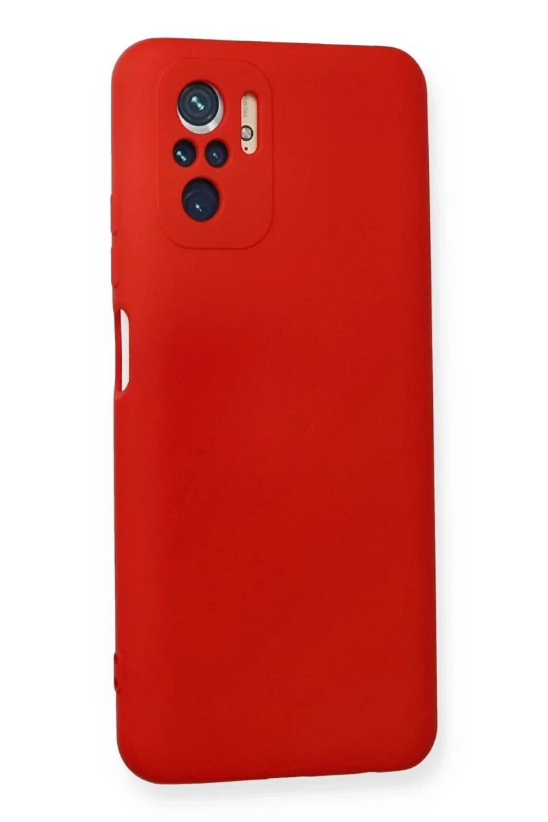 Xiaomi Redmi Note 10 Kılıf Nano içi Kadife Silikon - Kırmızı Xiaomi Redmi Note 10 Kılıf Nano içi Kadife Silikon - Kırmızı