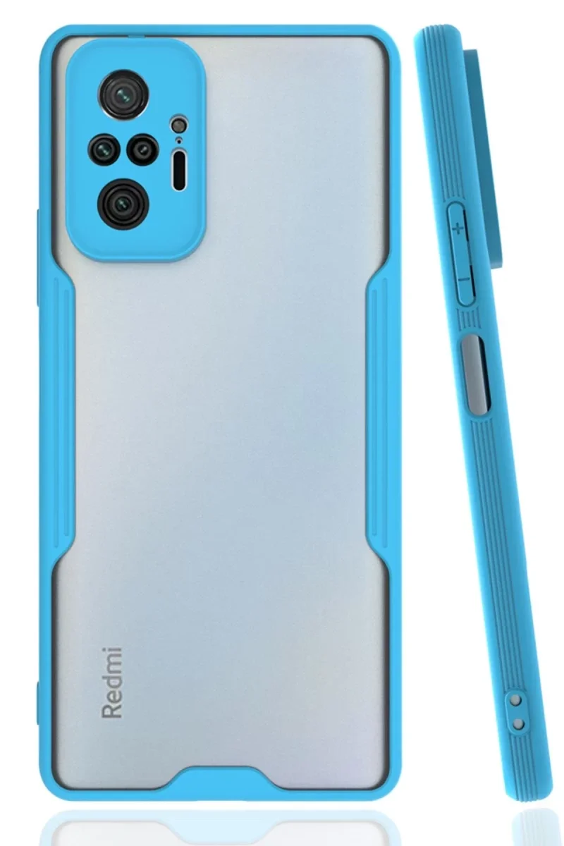Xiaomi Redmi Note 10 Pro Kılıf Platin Silikon - Mavi Xiaomi Redmi Note 10 Pro Kılıf Platin Silikon - Mavi
