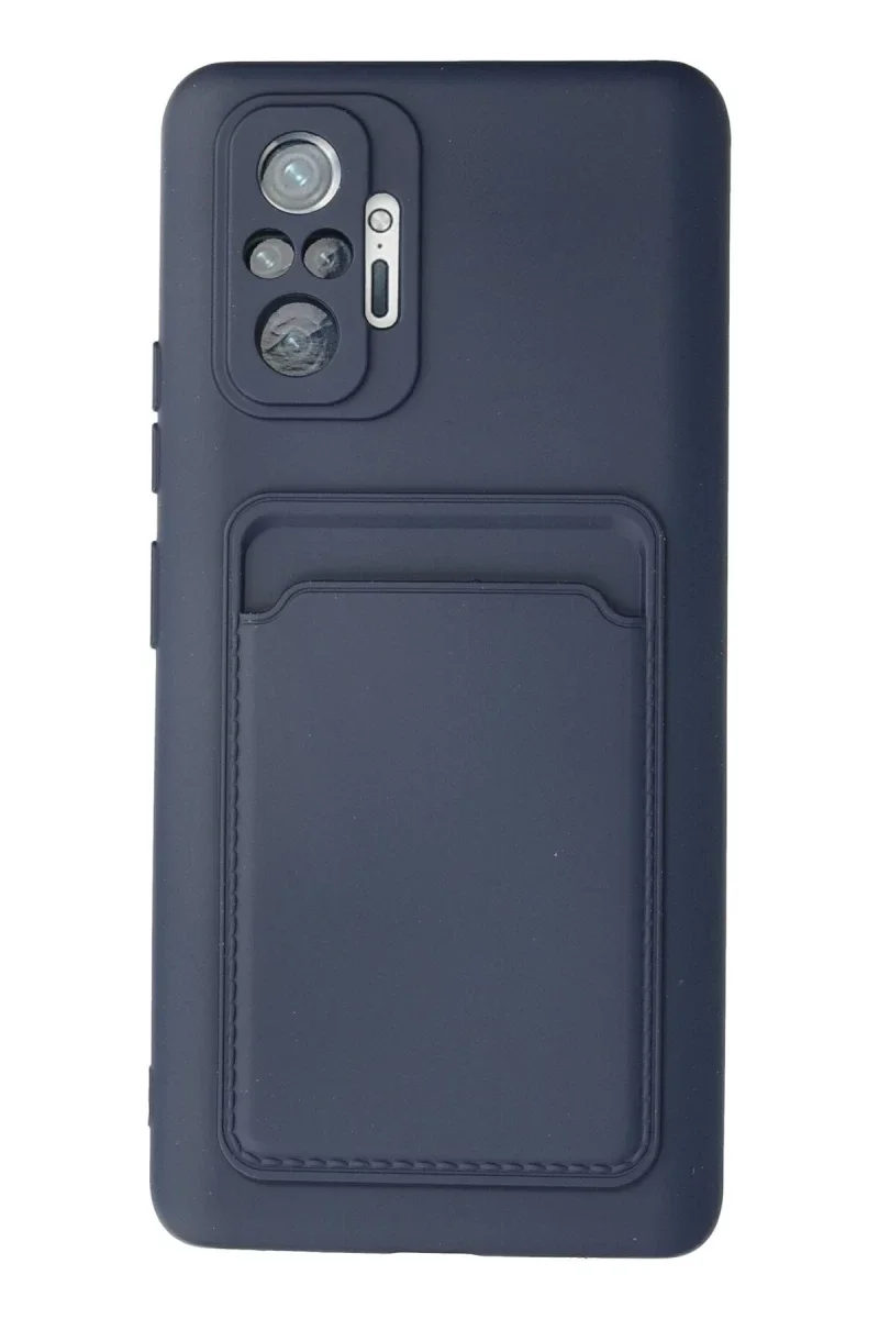 Xiaomi Redmi Note 10 Pro Kılıf Kelvin Kartvizitli Silikon - Lacivert Xiaomi Redmi Note 10 Pro Kılıf Kelvin Kartvizitli Silikon - Lacivert