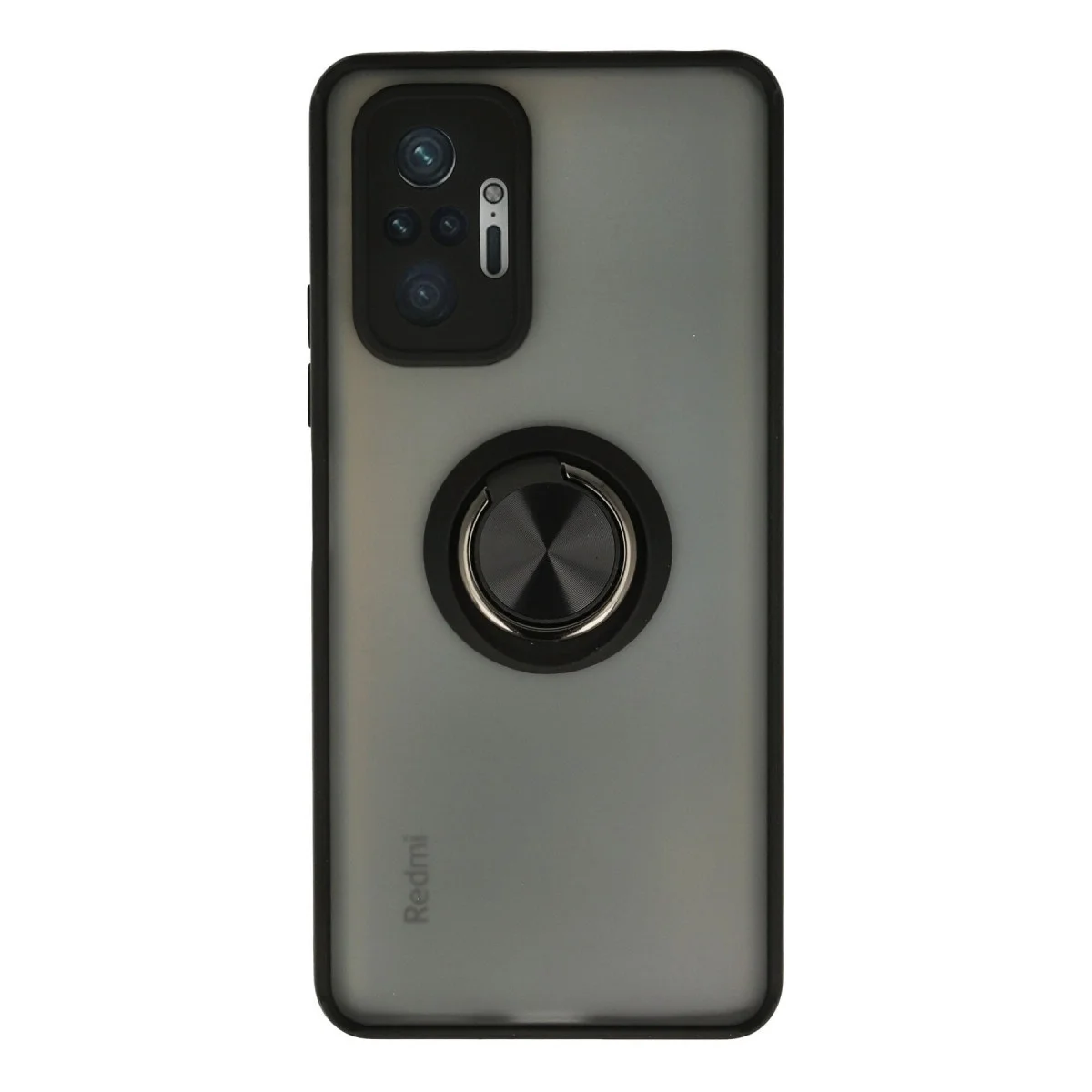 Xiaomi Redmi Note 10 Pro Kılıf Montreal Yüzüklü Silikon Kapak - Siyah Xiaomi Redmi Note 10 Pro Kılıf Montreal Yüzüklü Silikon Kapak - Siyah