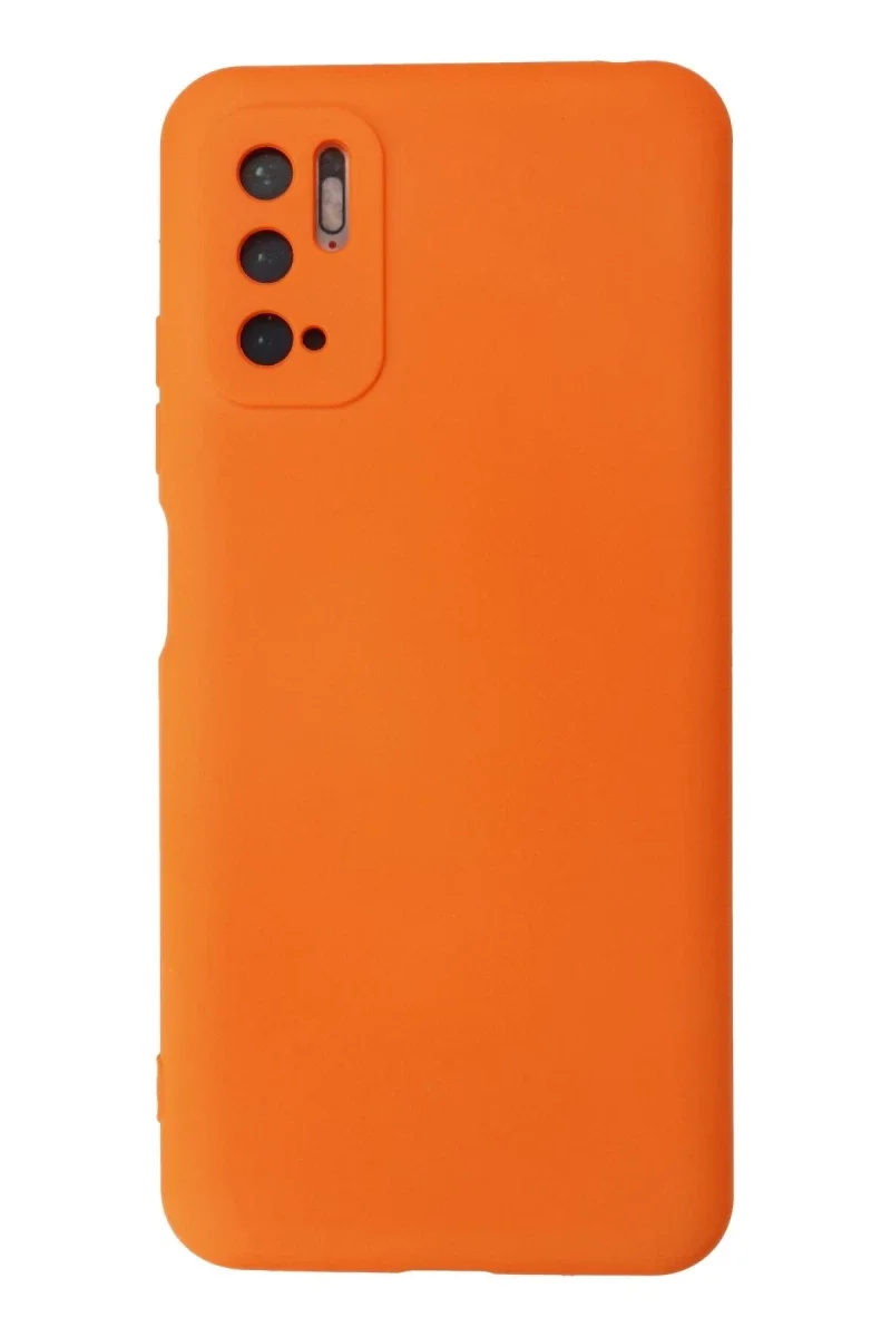 Xiaomi Redmi Note 10 5G Kılıf Nano içi Kadife Silikon - Turuncu Xiaomi Redmi Note 10 5G Kılıf Nano içi Kadife Silikon - Turuncu