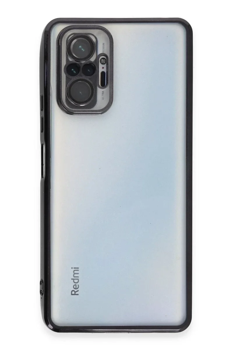 Xiaomi Redmi Note 10 Pro Kılıf Razer Lensli Silikon - Siyah Xiaomi Redmi Note 10 Pro Kılıf Razer Lensli Silikon - Siyah