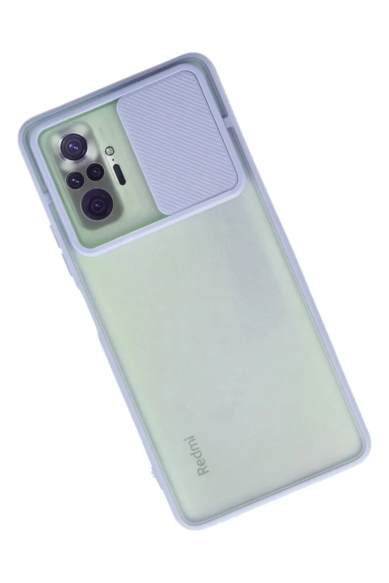Xiaomi Redmi Note 10 Pro Kılıf Palm Buzlu Kamera Sürgülü Silikon - Lila Xiaomi Redmi Note 10 Pro Kılıf Palm Buzlu Kamera Sürgülü Silikon - Lila