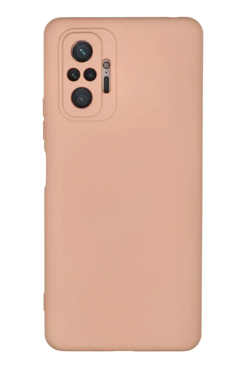 Xiaomi Redmi Note 10 Pro Kılıf Nano içi Kadife Silikon - Pudra Xiaomi Redmi Note 10 Pro Kılıf Nano içi Kadife Silikon - Pudra