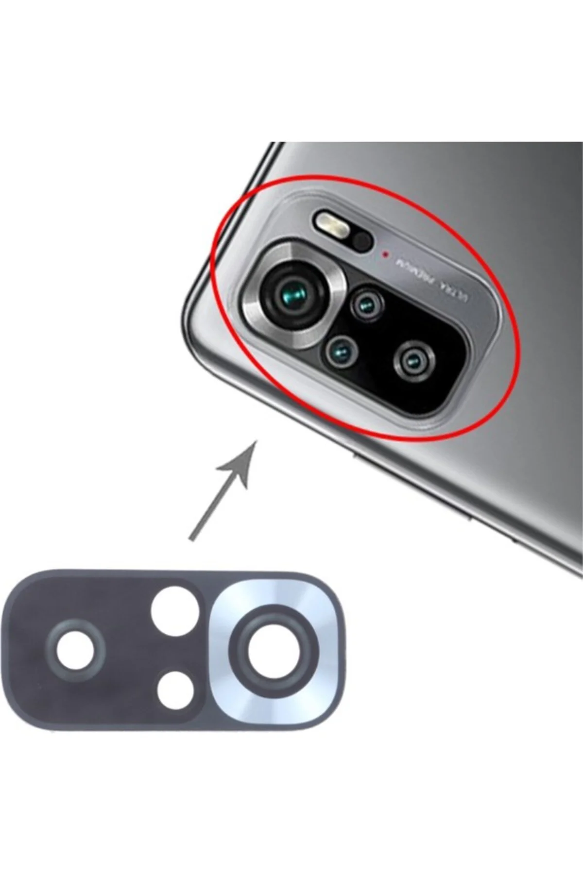Xiaomi Redmi Note 10 Uyumlu Kamera Lensi Cam M2101K7AI M2101K7AG